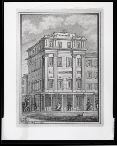 Odd Fellows Hall, Located at the Corner of 4th and Locust Streets by Theodor Anders